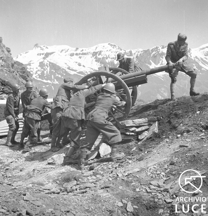 Postazione italiana sul fronte francese