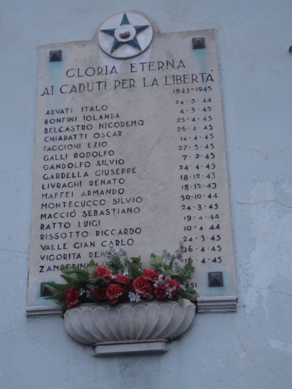 Lapide commemorativa Montecucco a Genova