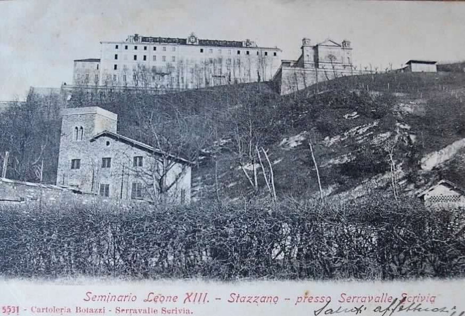 Il Seminario Leone XIII di Stazzano e il Santuario del Sacro Cuore