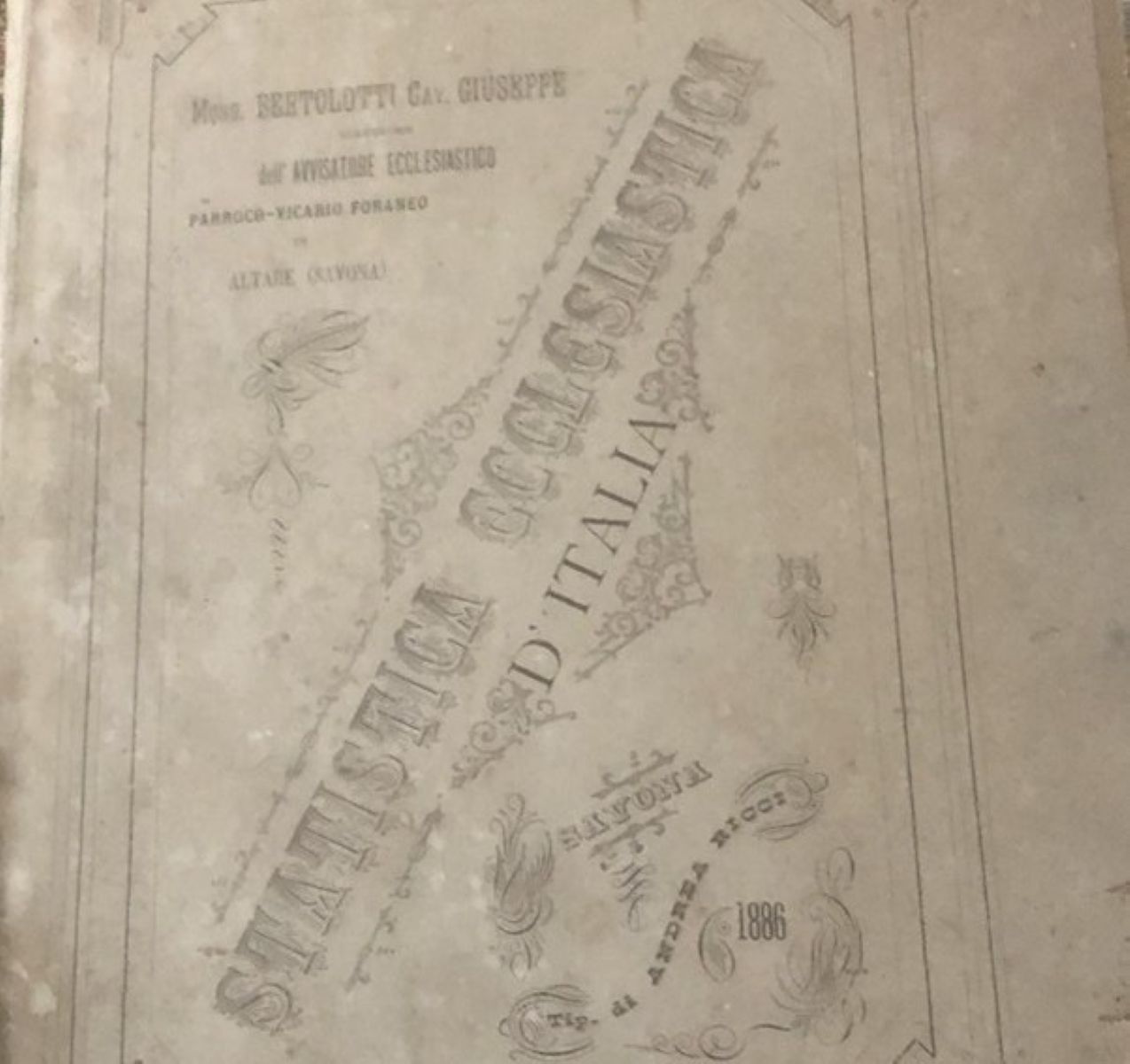 Consultando una vecchia statistica ecclesiastica