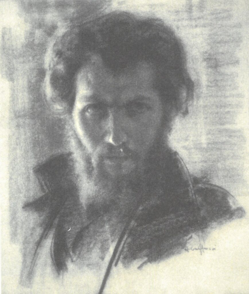 Alberto-Caffassi-Autoritratto-1918-Disegno-a-seppia