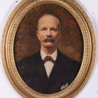 Alberto-Caffassi-Ritratto-di-gentiluomo-Olio-su-tela-ovale