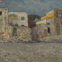 Alberto Caffassi - Varigotti - Olio su cartone